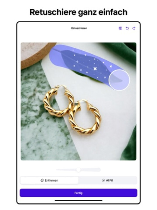 Photoroom: KI Foto Editor Tablet-Screenshot4