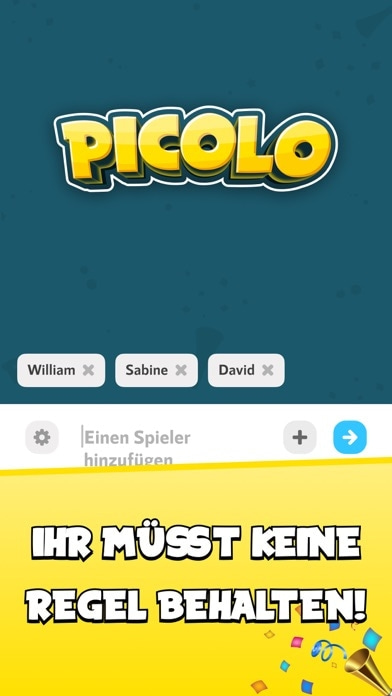 Picolo · Partyspiel Smartphone-Screenshot
