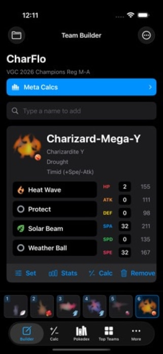 Pikalytics Smartphone-Screenshot