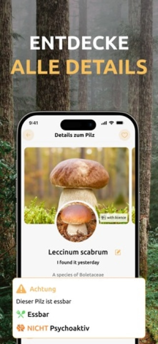 Pilze Bestimmen: Funghi AI Smartphone-Screenshot3