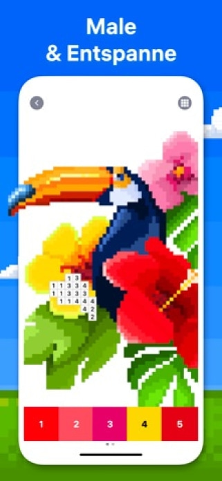 Pixel Art － Malen nach Zahlen Smartphone-Screenshot