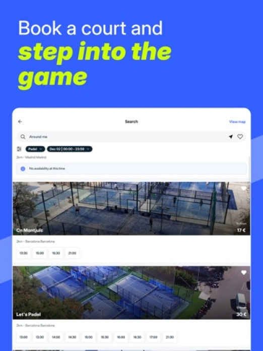 Playtomic - Play padel Tablet-Screenshot2