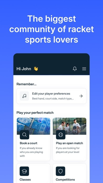Playtomic - Play padel Smartphone-Screenshot