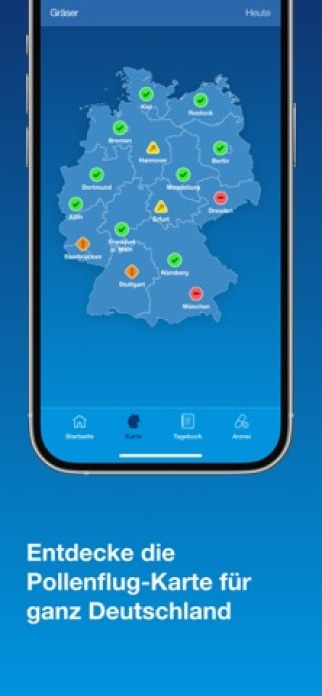 Pollenflug-Vorhersage Smartphone-Screenshot4