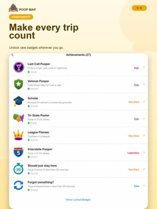 Poop Map - Pin and Track Tablet-Screenshot6