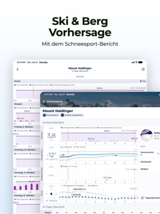 Sonuby: Anpassbare Wetter-App Tablet-Screenshot6
