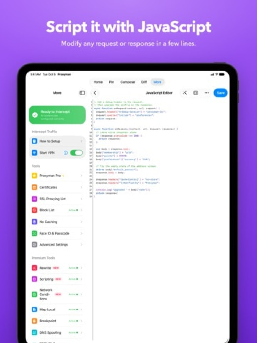 Proxyman - HTTPS erfassen Tablet-Screenshot7