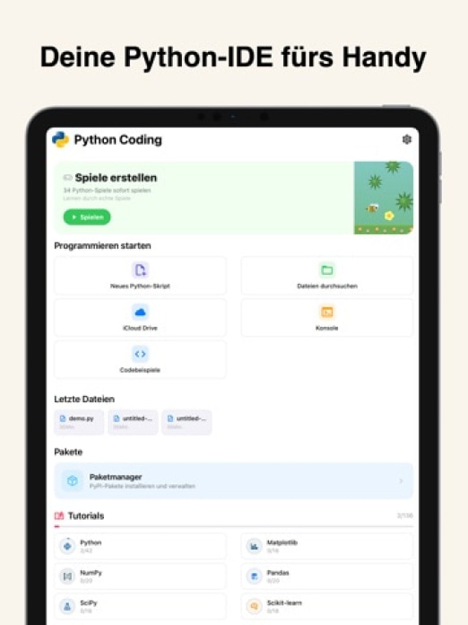 Python Coding – IDE & Editor Tablet-Screenshot5