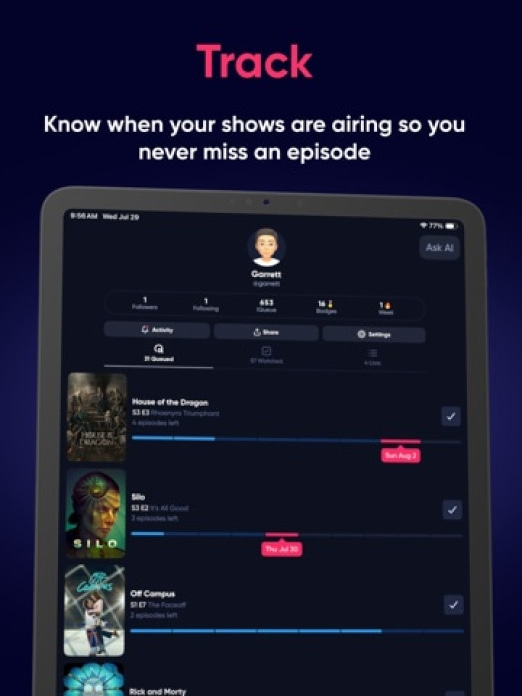 Queue - Find Movies & Shows Tablet-Screenshot2