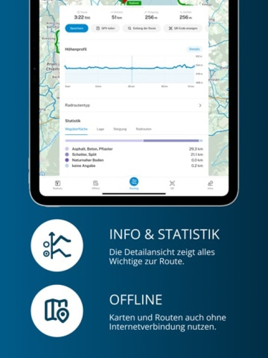 RadroutenPlaner Bayern Tablet-Screenshot3