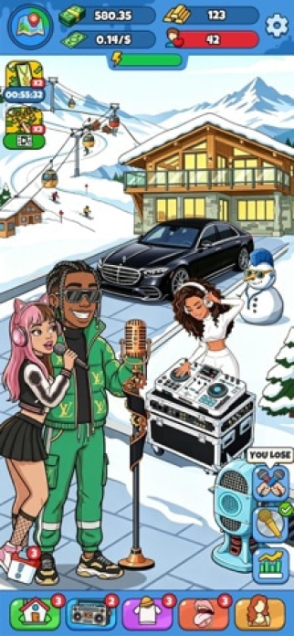 Rap Star:Idle Clicker Smartphone-Screenshot3
