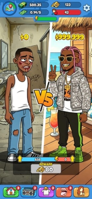Rap Star:Idle Clicker Smartphone-Screenshot5