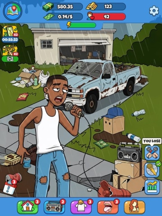 Rap Star:Idle Clicker Tablet-Screenshot4