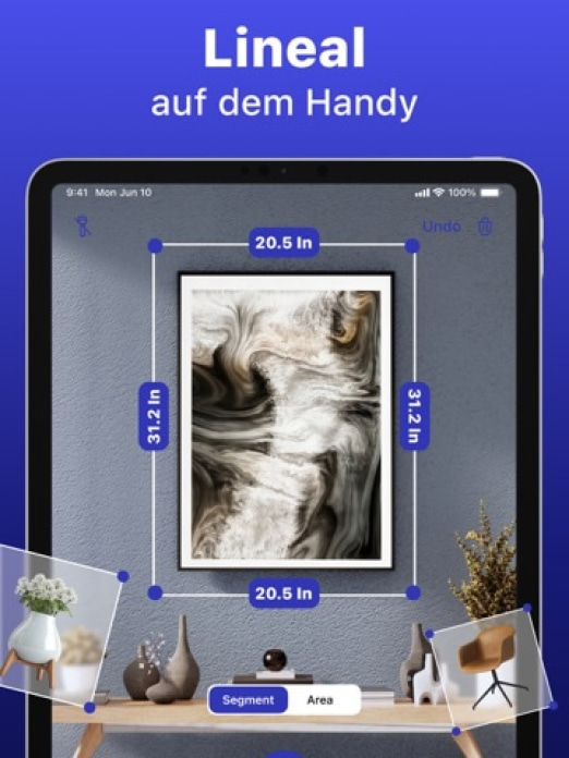 Raum messen: Grundriss Tool Tablet-Screenshot2