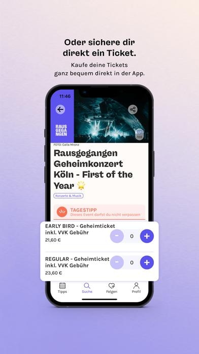 Rausgegangen: Events entdecken Smartphone-Screenshot4