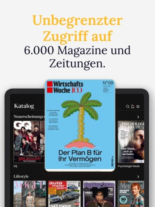 Readly: Magazine & Zeitungen Tablet-Screenshot2