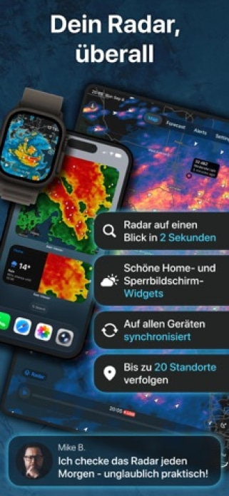 Regenradar: Wetterradar Live Smartphone-Screenshot2
