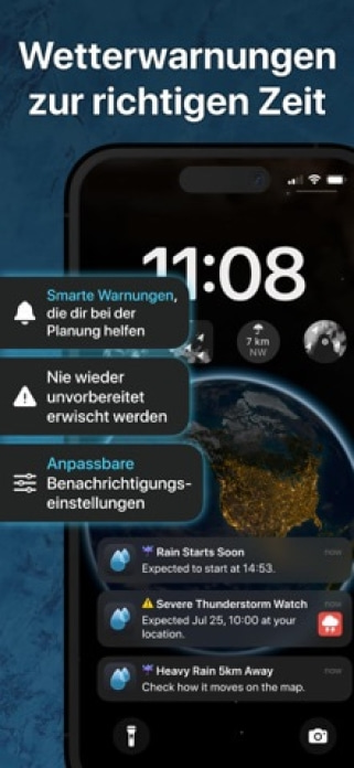 Regenradar: Wetterradar Live Smartphone-Screenshot3