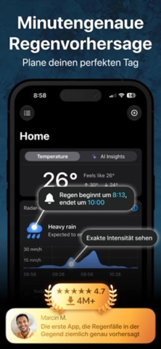 Regenradar: Wetterradar Live Smartphone-Screenshot4
