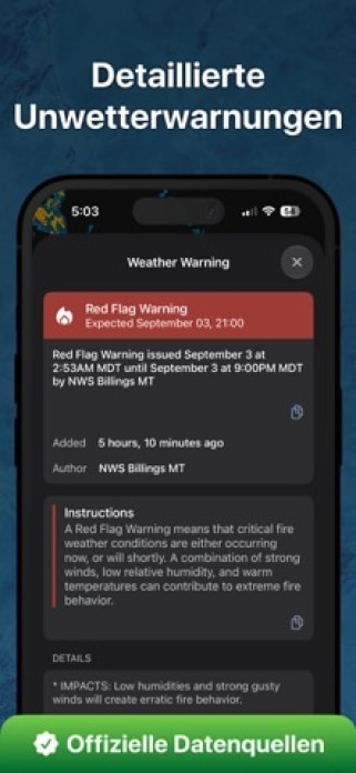 Regenradar: Wetterradar Live Smartphone-Screenshot7