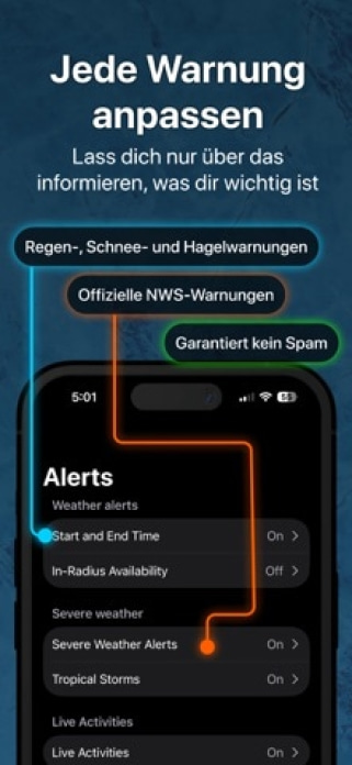 Regenradar: Wetterradar Live Smartphone-Screenshot9