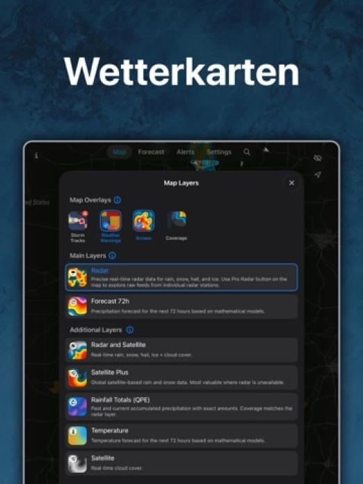 Regenradar: Wetterradar Live Tablet-Screenshot10