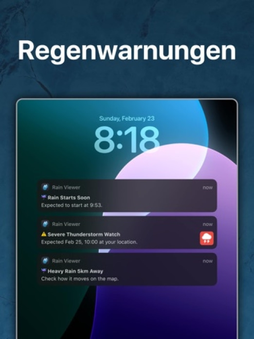 Regenradar: Wetterradar Live Tablet-Screenshot3