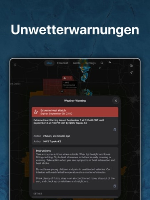 Regenradar: Wetterradar Live Tablet-Screenshot9