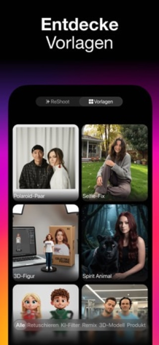 ReShoot: KI-Fotos & Edits Smartphone-Screenshot7