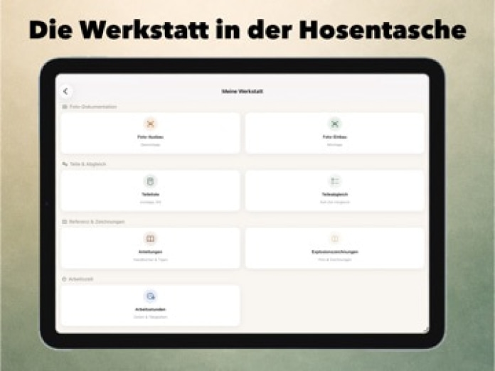 Restaurator App Tablet-Screenshot2
