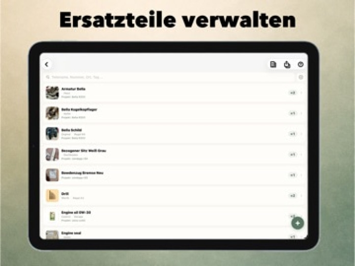 Restaurator App Tablet-Screenshot7