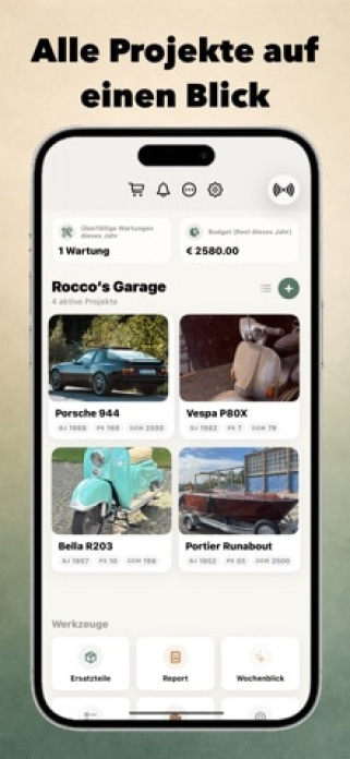 Restaurator App Smartphone-Screenshot