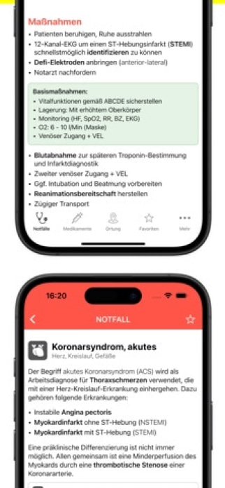 Rettungsdienst App Smartphone-Screenshot2