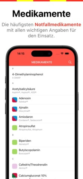 Rettungsdienst App Smartphone-Screenshot3