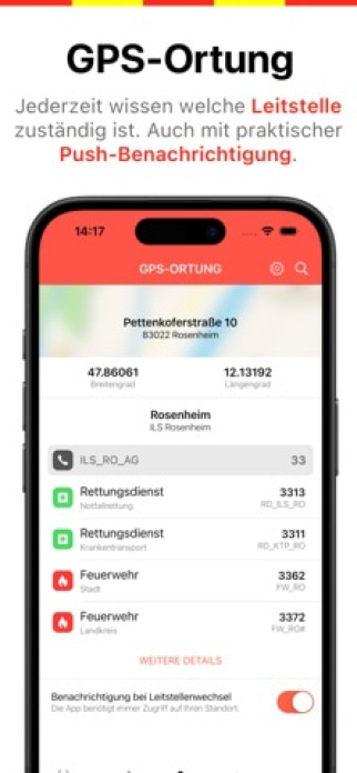 Rettungsdienst App Smartphone-Screenshot5