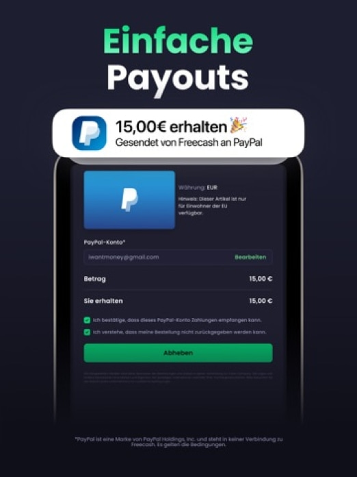 Freecash - Geld verdienen Tablet-Screenshot4