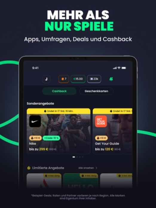 Freecash - Geld verdienen Tablet-Screenshot6