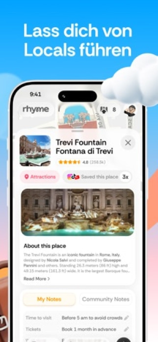 Rhyme - Reiseplaner Smartphone-Screenshot4