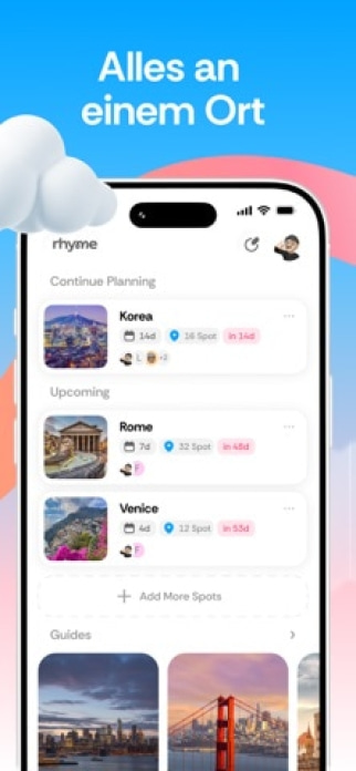 Rhyme - Reiseplaner Smartphone-Screenshot5