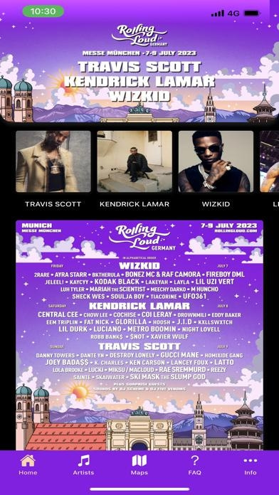 Rolling Loud Germany Smartphone-Screenshot