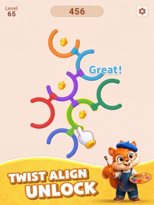 Rotate Rings Tablet-Screenshot