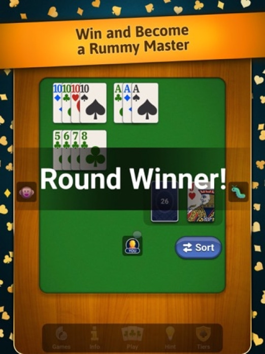 Rummy &ndash; Classic Card Game Tablet-Screenshot