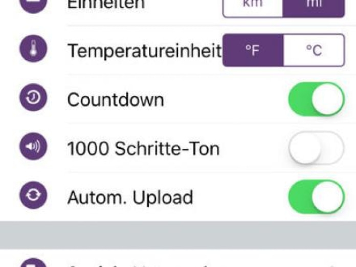 Runtastic Pedometer PRO Schrittzähler Smartphone-Screenshot5