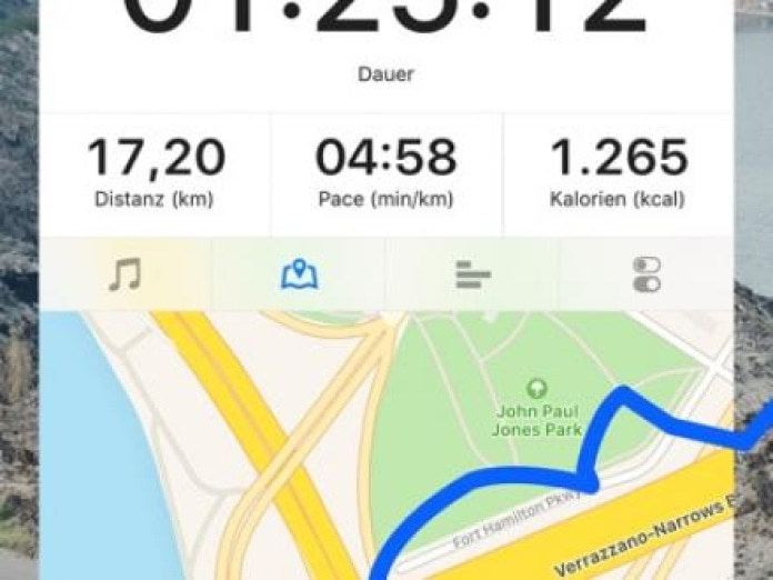Runtastic PRO GPS Laufen Smartphone-Screenshot2