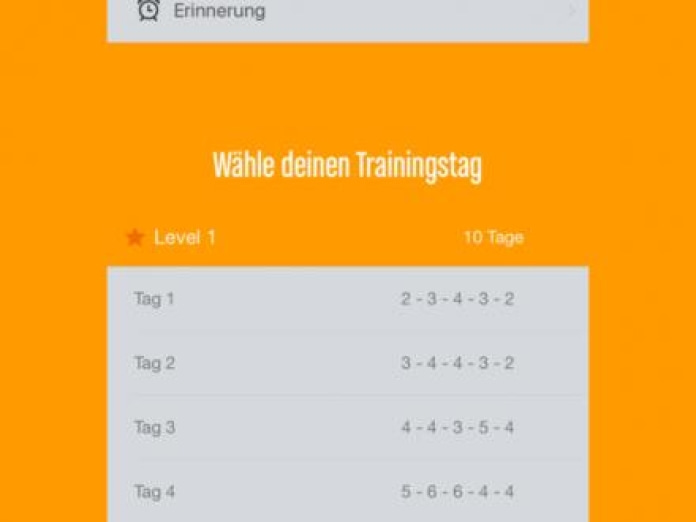 Runtastic Push-Ups PRO Trainer Smartphone-Screenshot5