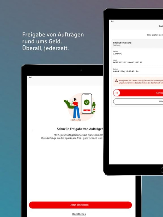 S-pushTAN für iPhone und iPad Tablet-Screenshot