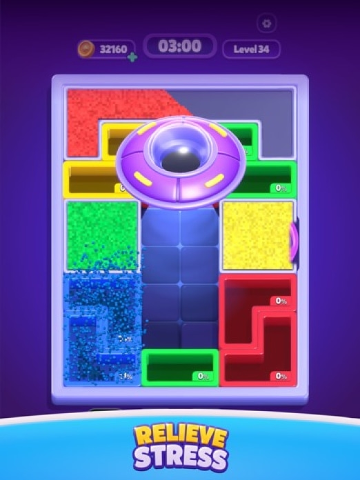 Sand Blocks: Drop Puzzle Tablet-Screenshot2