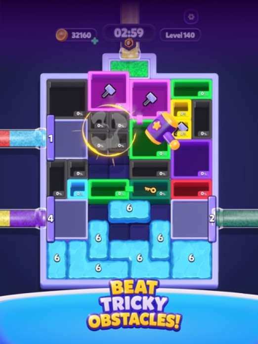 Sand Blocks: Drop Puzzle Tablet-Screenshot6