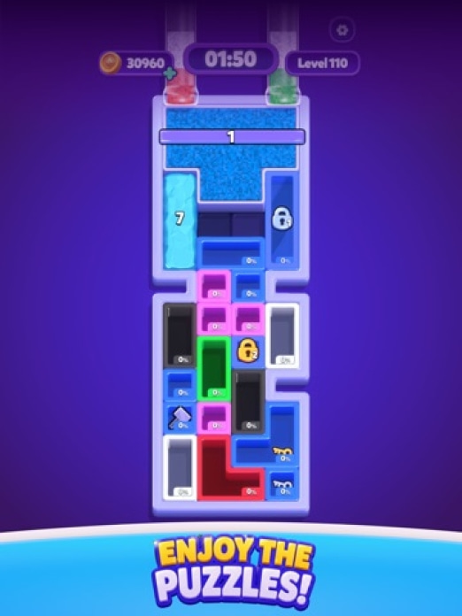 Sand Blocks: Drop Puzzle Tablet-Screenshot