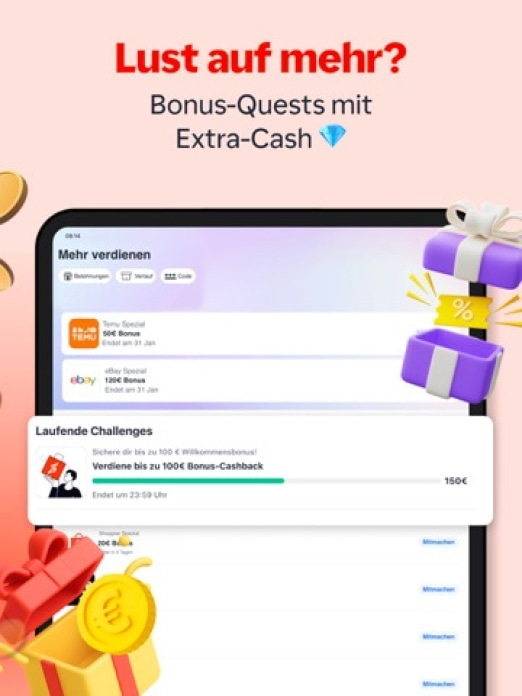 ShopBack - Deine Cashback App Tablet-Screenshot5